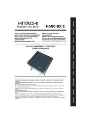 Hitachi HARC-BX E Installation And Operation Manual