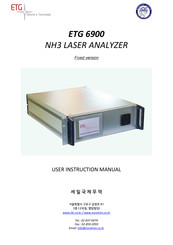 ETG ETG6900 User Instruction Manual