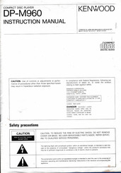 Kenwood DP-M960 Instruction Manual