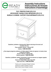 E-Ready Furniture OFL21-D Assembly Instructions Manual