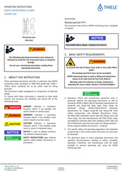 Thiele Grade 100 Operating Instructions