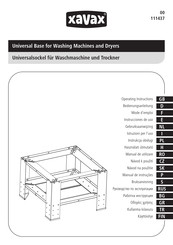 Xavax 00111437 Operating Instructions Manual