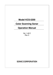 Sonic KCS-5200 Operation Manual