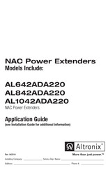 Altronix AL642ADA220 Application Manual