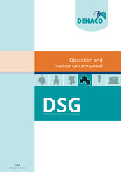 DEHACO DSG Operation And Maintenance Manual