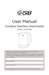 Commercial CHEF CHK17M3SS User Manual