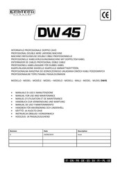 Eco Tech DW 45 Manual For Use And Maintenance