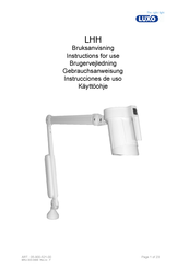 LUXO LHH Instructions For Use Manual