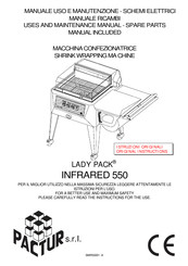 PACTUR LADY PACK INFRARED 550 Use And Maintenance Manual