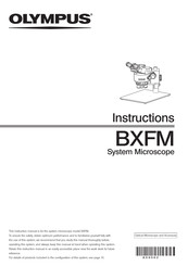 Olympus BXFM Instructions Manual