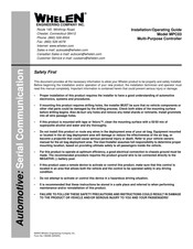 Whelen Engineering Company MPC03 Installation & Operating Manual