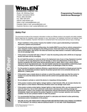 Whelen Engineering Company SmartArrow MGM01 Programming Manual