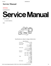 Panasonic MJ-W176PWTC Service Manual