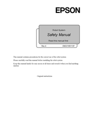 Epson RT3B-401SS Safety Manual