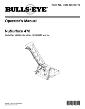 Toro Bullseye NuSurface 470 Operator's Manual