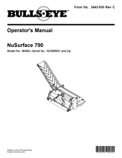 Toro Bullseye NuSurface 790 Operator's Manual