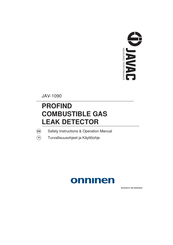 JAVAC JAV-1090 Safety Instructions & Operation Manual