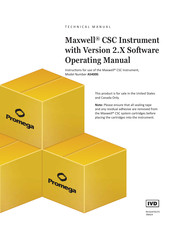 Promega Maxwell CSC Instrument Technical Manual