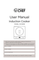 Commercial CHEF CHC18MB User Manual