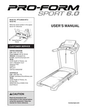 Icon Health & Fitness PRO-FORM SPORT 6.0 User Manual