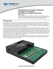 Teledyne Lecroy PCI Express 5.0 M.2 M-Key Interposer User Manual And Quick Start Manual