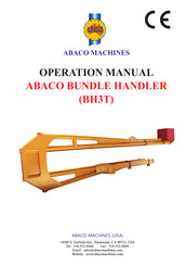 ABACO MACHINES BH3T Operation Manual