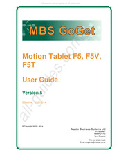 MBS GoGetF5V User Manual
