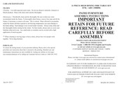 Agio 1500096 Assembly Instructions Manual