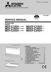 Mitsubishi Electric MCF-C18UV-E1 Service Manual