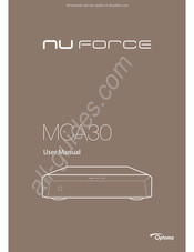Optoma NU FORCE MCA30 User Manual