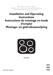 Electrolux EHS6640X Installation And Operating Instructions Manual