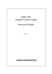 Sonic KDG-300 Instruction Manual