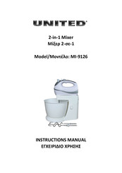 UNITED MI-9126 Instruction Manual