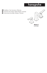 Hans Grohe Metris C 310731 Series Manual