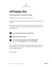 Create Room oh happy day Manual