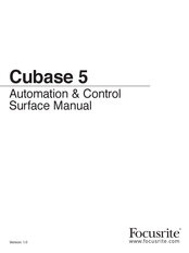 Focusrite Cubase 5 Manual