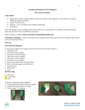 WCS Dumpsters FEL 4 Assembly Instructions Manual