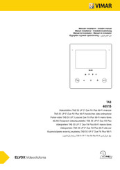 Vimar TAB 40515 Installer Manual