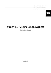 Trust 56K V92 External Modem Instruction Manual