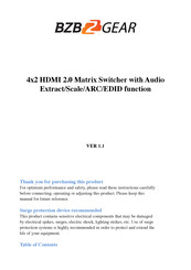 Bzbgear BZBGEAR User Manual