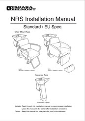 Takara Belmont AY-NRS2B-W Installation Manual
