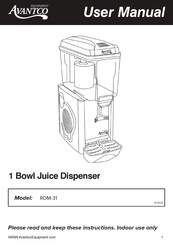 Avantco Equipment RDM-31 User Manual