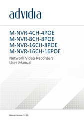 advidia M-NVR-8CH-8POE User Manual
