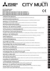 Mitsubishi Electric CITY MULTI PEFY-W63VMA2-A Operation Manual