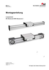 RK Rose+Krieger RK MonoLine R Assembly Instructions Manual