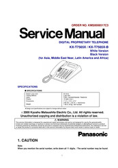 Panasonic KX-T7565X-B Service Manual