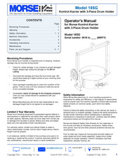 Morse 185G Operator's Manual