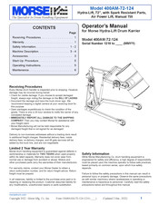 morse 400AM-72-124 Operator's Manual