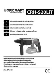 Worcraft PROFESSIONAL Z0A-ZP-24Li Instruction Manual