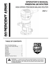 80% Arms FST-1 Operator's Manual